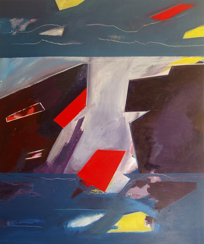 iceberg acrilico lienzo 100x120