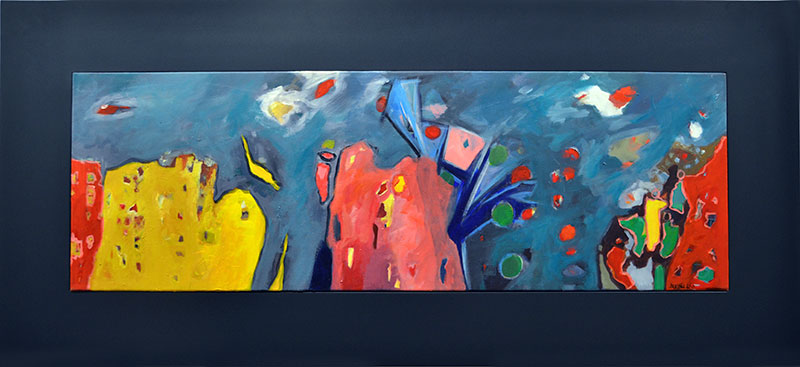 improvisaciones 3 acrilico lienzo 150x70