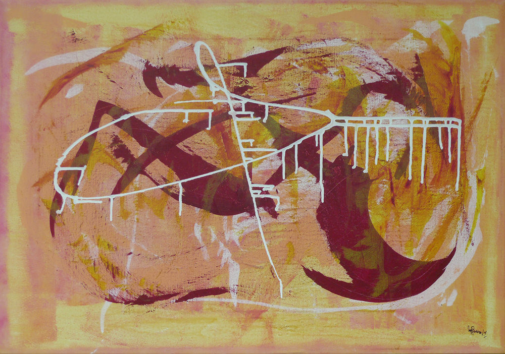 Cosmos 35 70cmx50cm Técnica Mista sobre tela 2015