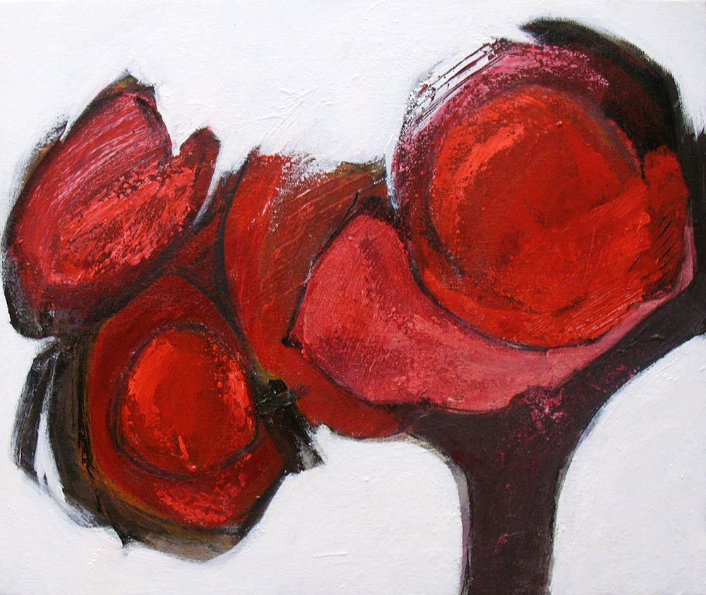 Serie Aylan Flores Rojas para la Verguenza 46x54cm